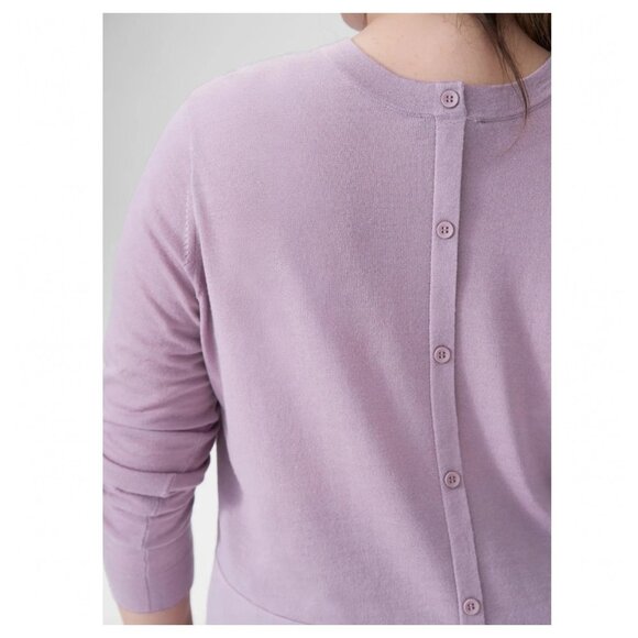 5/$100 SALE -  Universal Standard Dalia Mixed Media Sweater Orchid - Picture 2 of 9